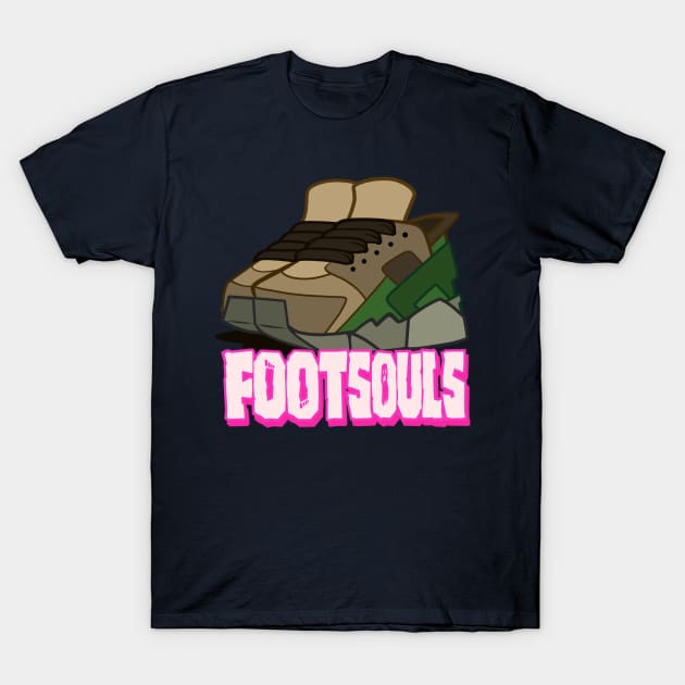 FootSouls 4 T-Shirt by Dedos The Nomad